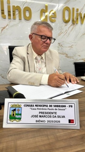 Câmara Municipal de Sobrado realiza sessão legislativa com deliberação de matérias